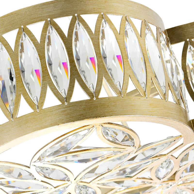 Nova 6 Light Chandelier With Champagne Finish