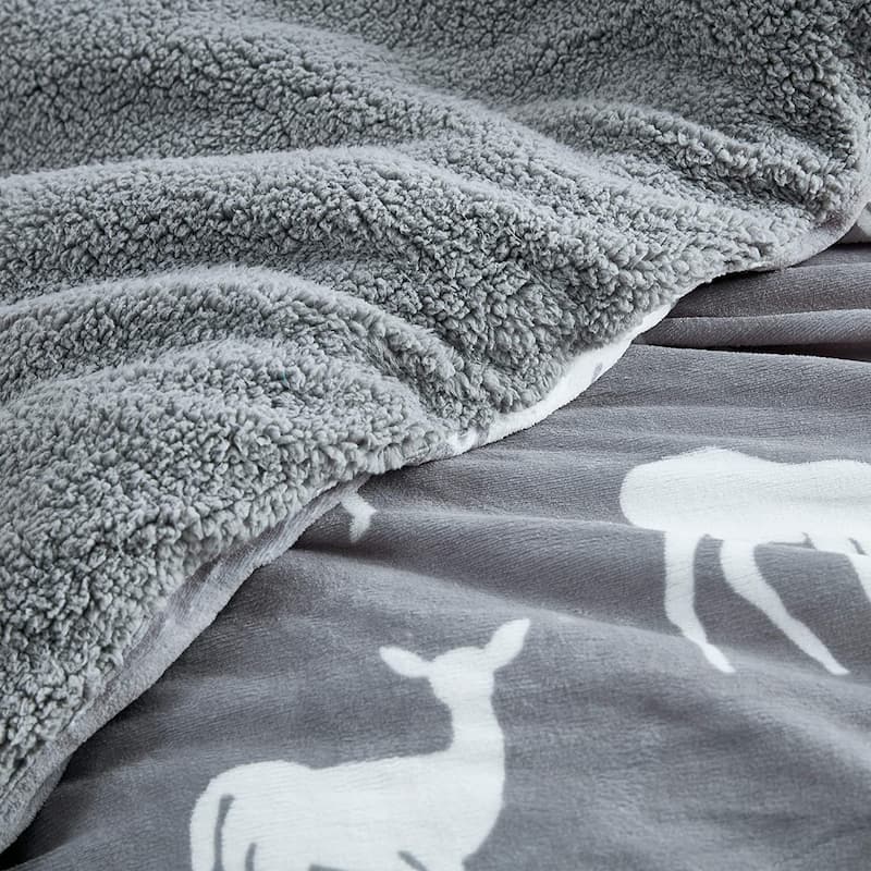 Toasty Cabin - Coma Inducer® Oversized Comforter Set - Dusky Gray