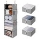 preview thumbnail 10 of 8, 6 Tiers Hanging Organizer with Drawers, Foldable Hanging Closet Shelves for Clothes, Shoe, Toys & Purse