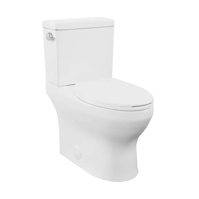 Classe Two-Piece Elongated Left Side Flush Handle Toilet