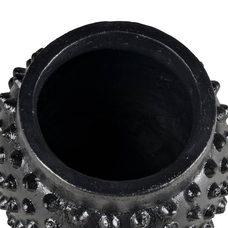 Elk Home Dorus Black Earthenware 10.25 Inch Wide Vase