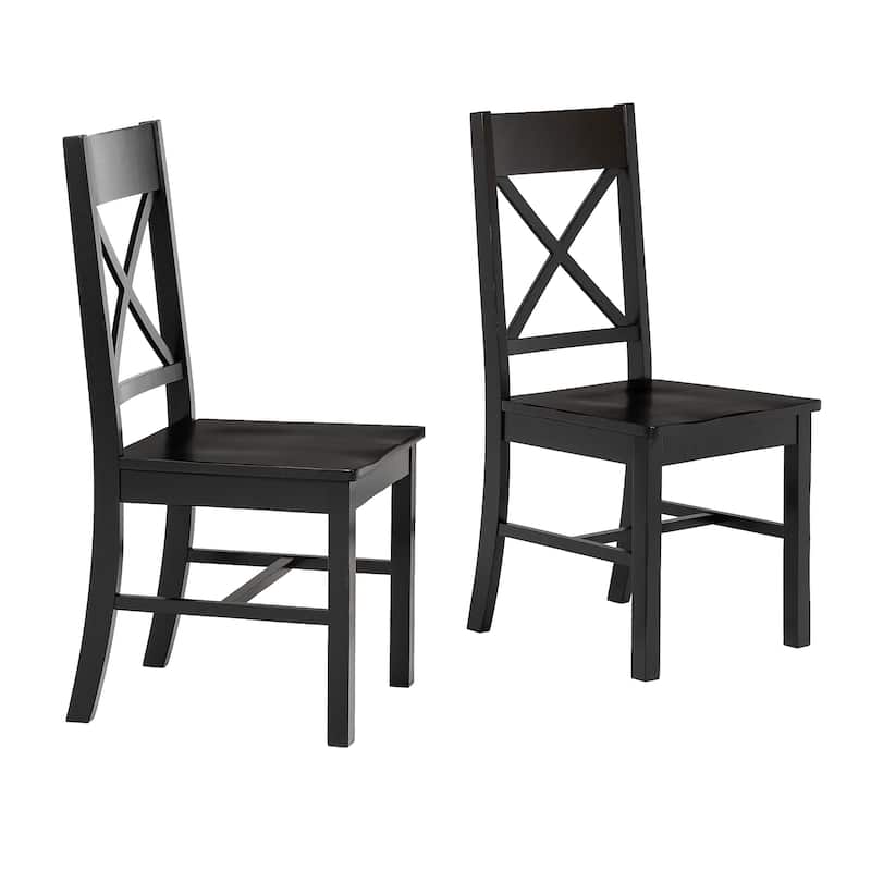 Middlebrook Antique X-Back Dining Side Chairs (Set of 2)