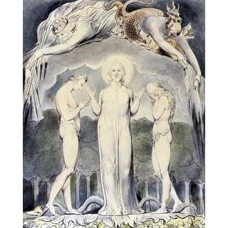 The Judgment Of Adam And Eve by William Blake Animals Art Print - Overstock  - 12213630