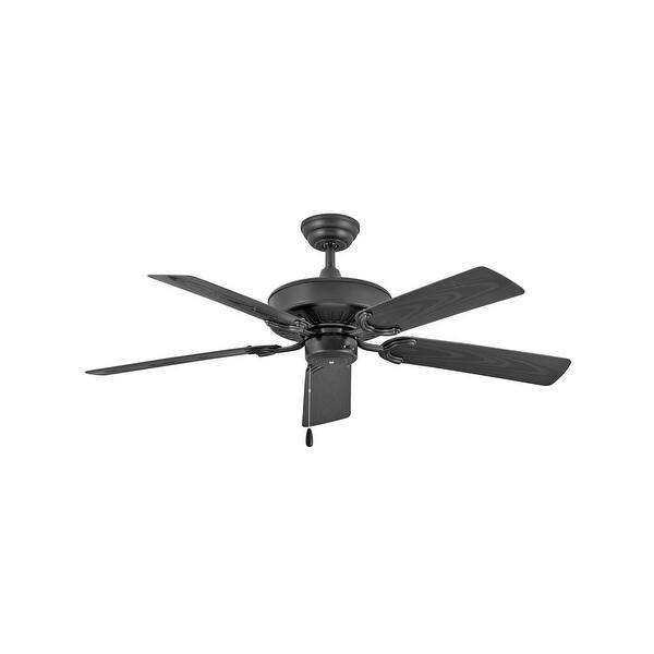 slide 2 of 8, Hinkley Oasis Outdoor Ceiling Fan - Matte Black - 52"