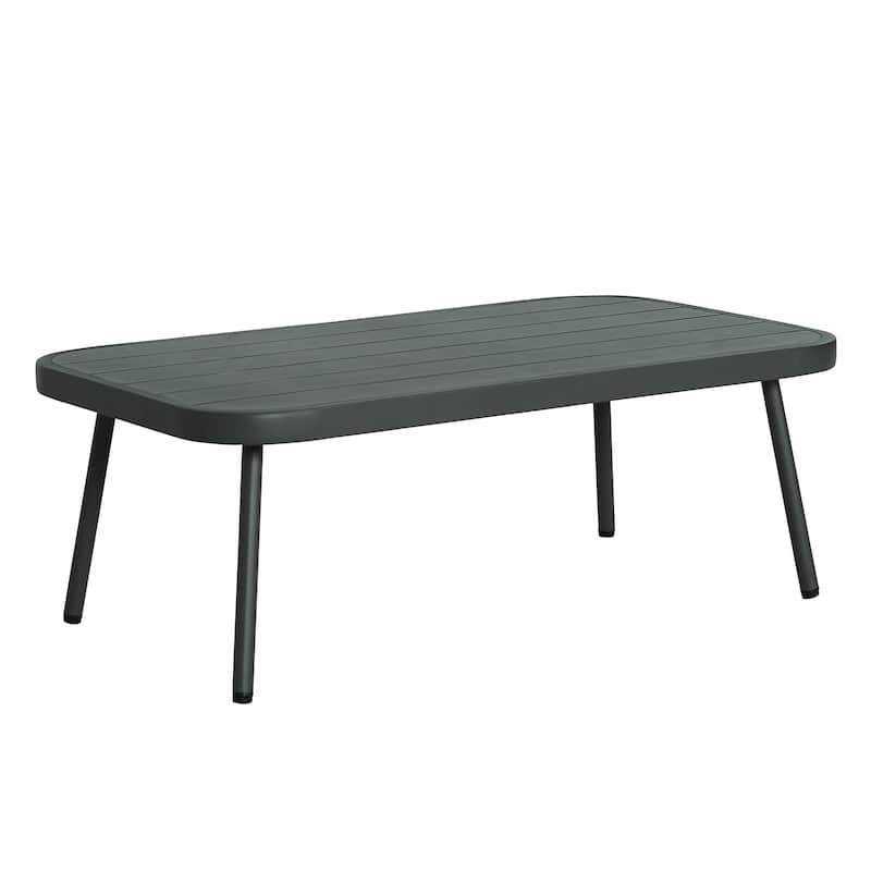 Christopher Knight Home - Cadence Rope and Steel Patio Loveseat and Table Set