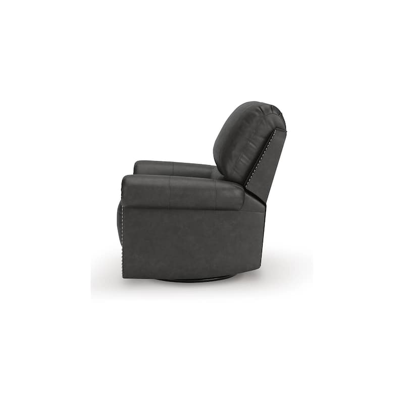 Signature Design by Ashley Chatterton Black Swivel Glider Recliner
