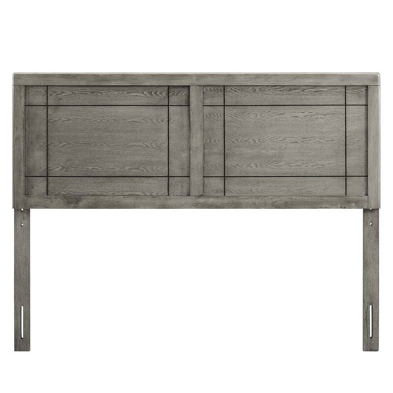 Viola Country Style Twin Size Grey Wooden Headboard