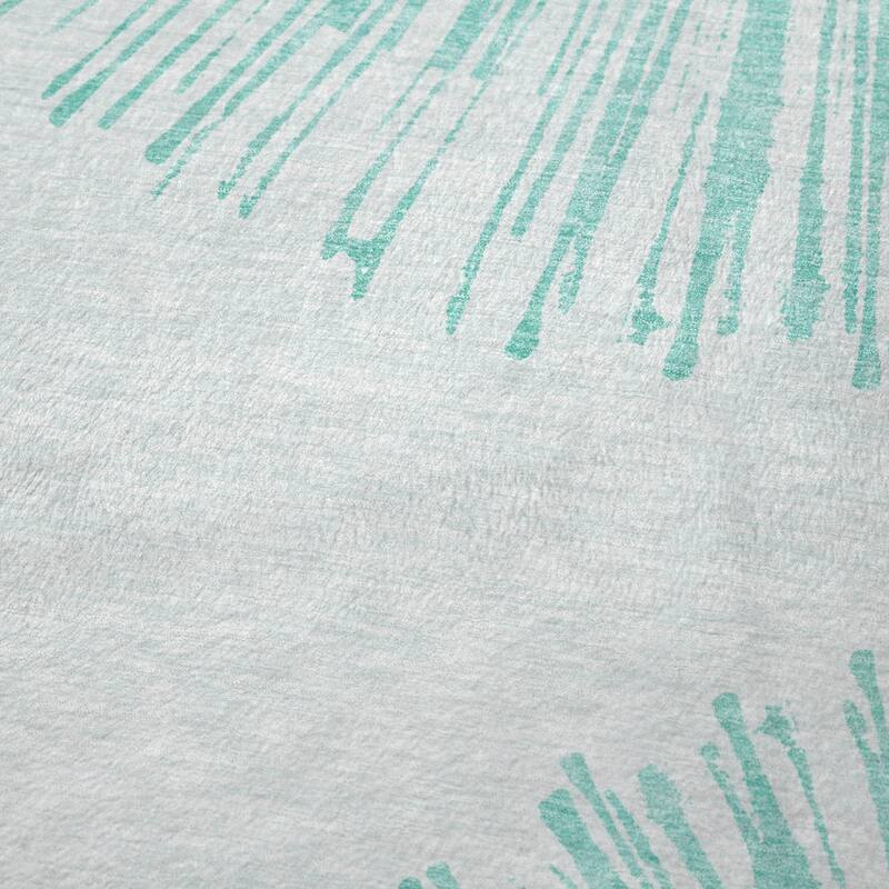 Premium Machine Washable Contemporary Burst Sherpa Throw Blanket