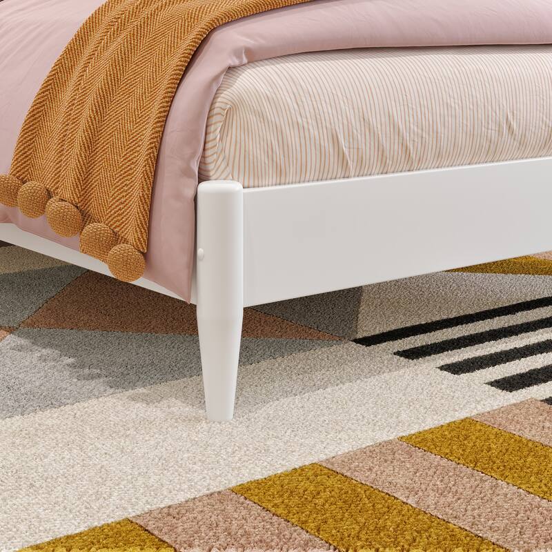 Orleans Solid Wood Low Profile Sleigh Platform Bed