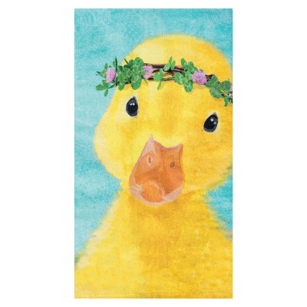 Clover Duckling Printed Cotton Flour Sack Kitchen Towel