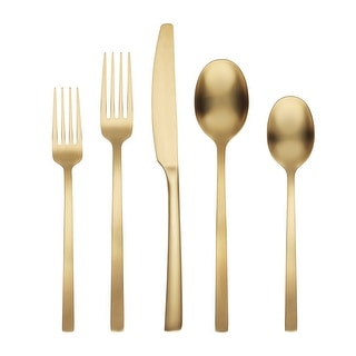 Lenox Beacon Gold Satin 45-Piece Flatware Set