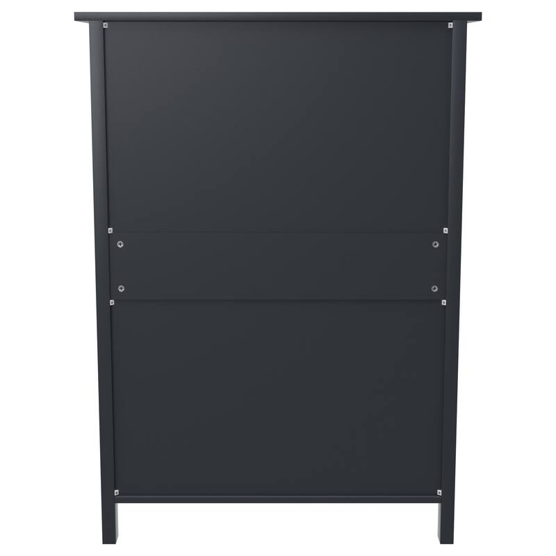 White 4-drawer Fabric Chest with Round Pulls for Easy Access to Interior Items