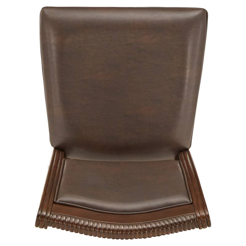 Constantinople Brown Faux Leather Dining Chairs (Set of 2) by iNSPIRE Q Classic