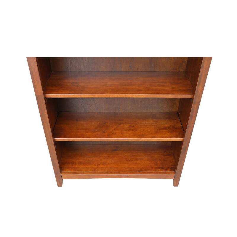 International Concepts Solid Wood Shaker Bookcase