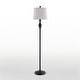 preview thumbnail 15 of 14, Maxax 62.5" Black Metal Traditional Floor Lamp