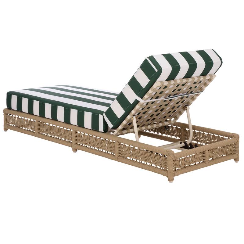 SAFAVIEH Outdoor Living Callan Lounger - 75"W x 26"D x 13"H