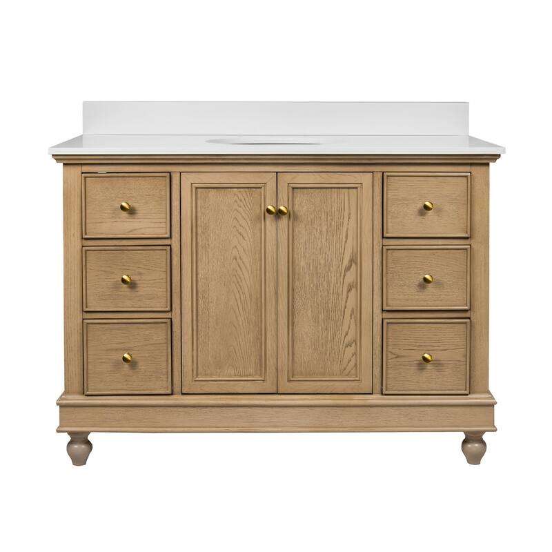 Bella 48-inch Vanity with Engineered White Top