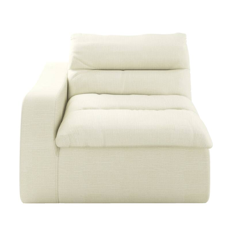 Lazy floor sofa, modern floor lounge chair with left arm, comfortable beanbag sofa, suitable for living room bedroom office