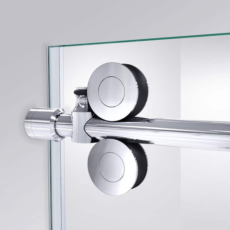 DreamLine Enigma-XO 44-48 in. W x 76 in. H Fully Frameless Sliding Shower Door - 44" - 48" W