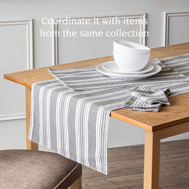 over&back 100% Cotton Woven Placemats - Machine Washable - Set of 4