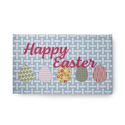 Happy Easter Novelty Chenille Area Rug