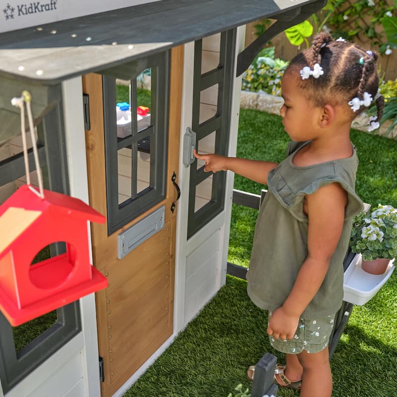 KidKraft Riverscape Wooden Playhouse - White - N/A