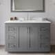 Option Dark Gray / White Quartz Top / Brushed Nickel