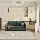 preview thumbnail 3 of 8, Ultimate Space-Saving Queen Wall Bed with Corduroy Sofa by Harper&Bright Designs
