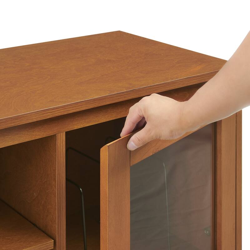 Crosley Dempsey Record Player Cabinet With Vinyl Storage