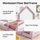 preview thumbnail 30 of 42, Twin Size House-Shaped Headboard Floor Bed with Fences
