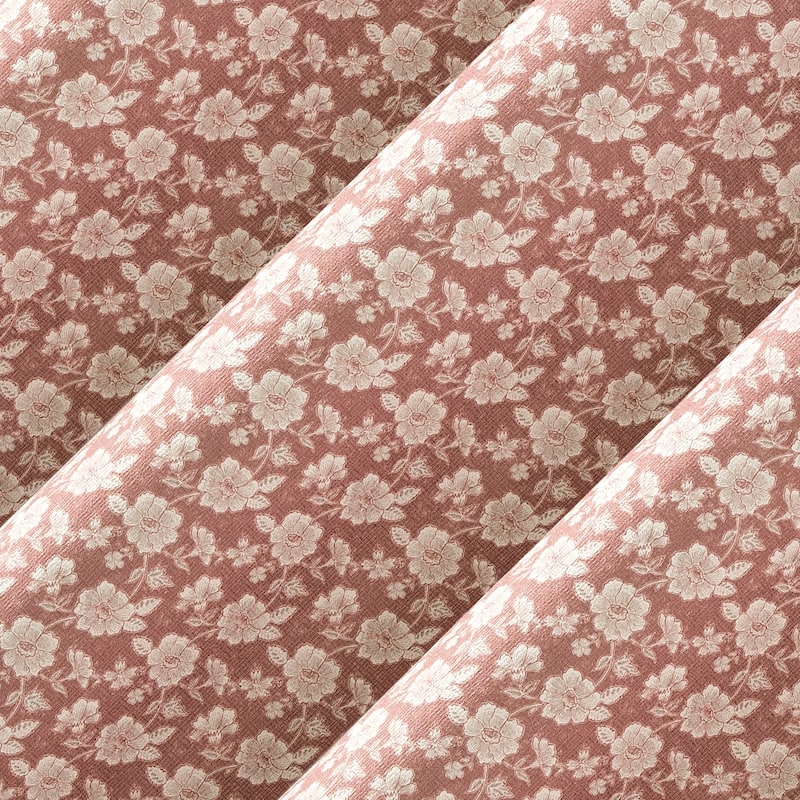 No. 918 Talia Tonal Floral Semi-Sheer Grommet 1-Piece Curtain Panel, Single Panel