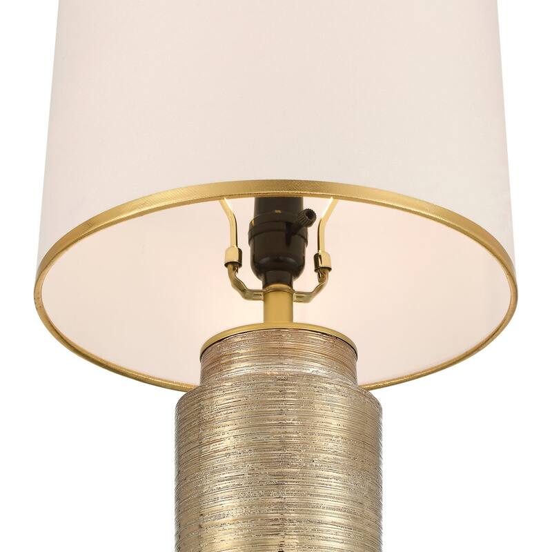 Acroma 25 '' Modern Ceramic Table Lamp with USB Ports - 1-light