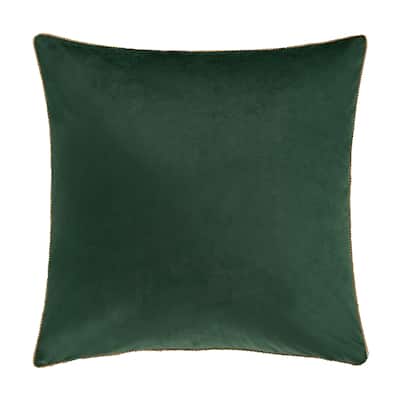 J. Queen New York Noelle Evergreen 18" Square Embellished Decorative Throw Pillow