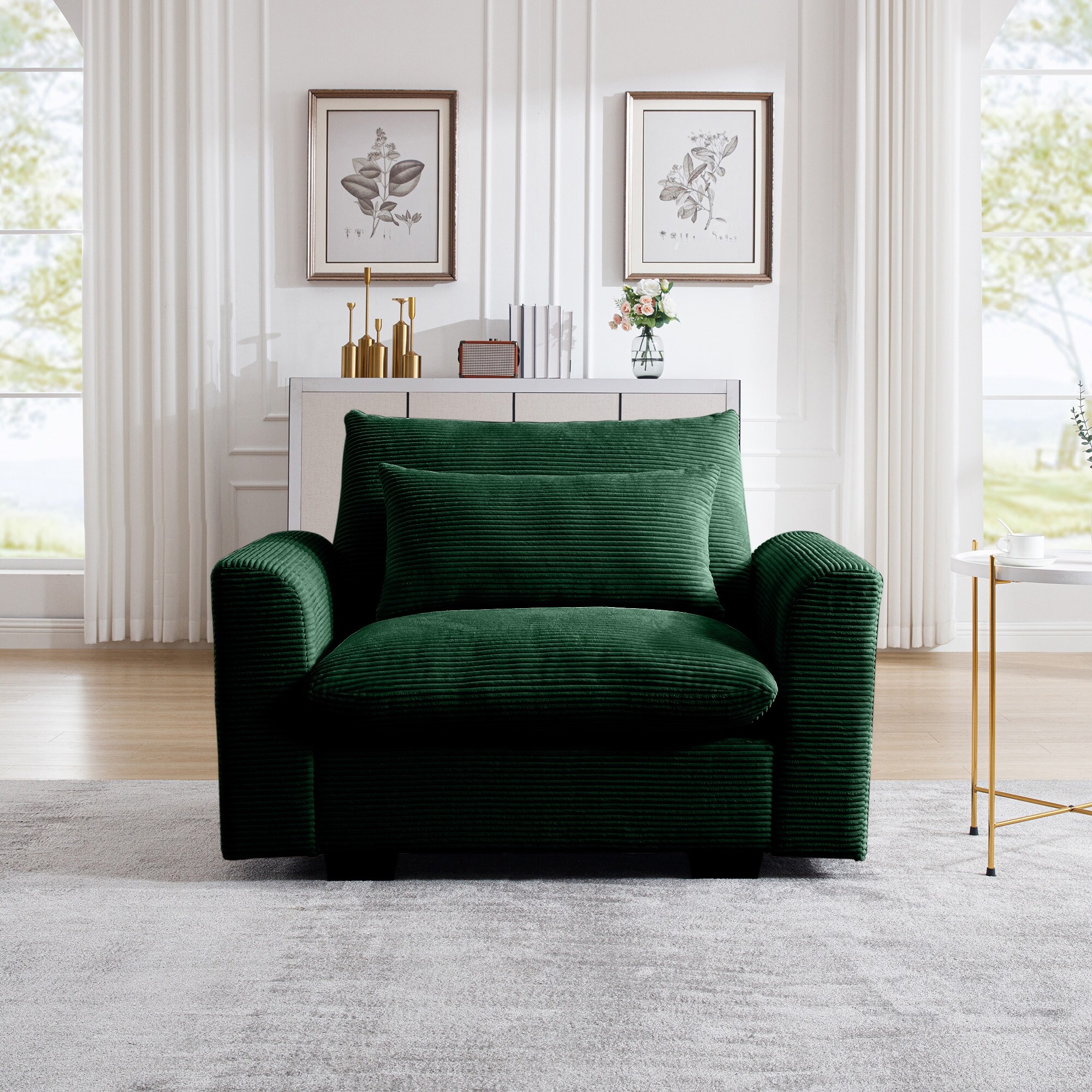 Corduroy armchair sales