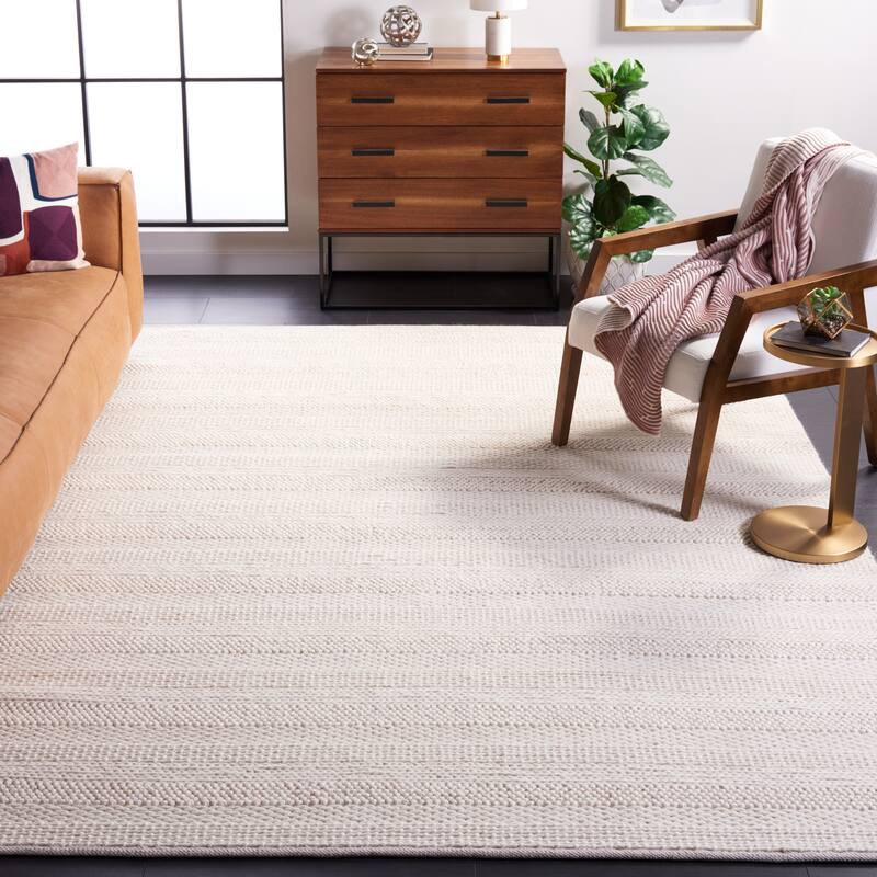 SAFAVIEH Handmade Natura Livea Wool Rug - 10' x 14' - Ivory