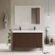 Option Walnut - Double White Sink