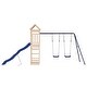 preview thumbnail 15 of 15, vidaXL Swing Set Outdoor Backyard Wooden Playground Equipment for Kids Age 3-8