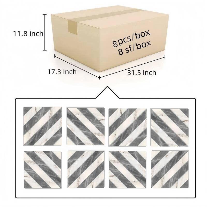 12*12 Waterjet marble, natural marble, for floor and wall,polished marble tile, natural stone, 1 box 8 pcs