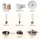 preview thumbnail 2 of 2, Wooden Chef Pretend Play Kitchen Playset With Sounds And Cookware Accessories - 2 In 1 Perfect Birthday Gift For Boys And Girls