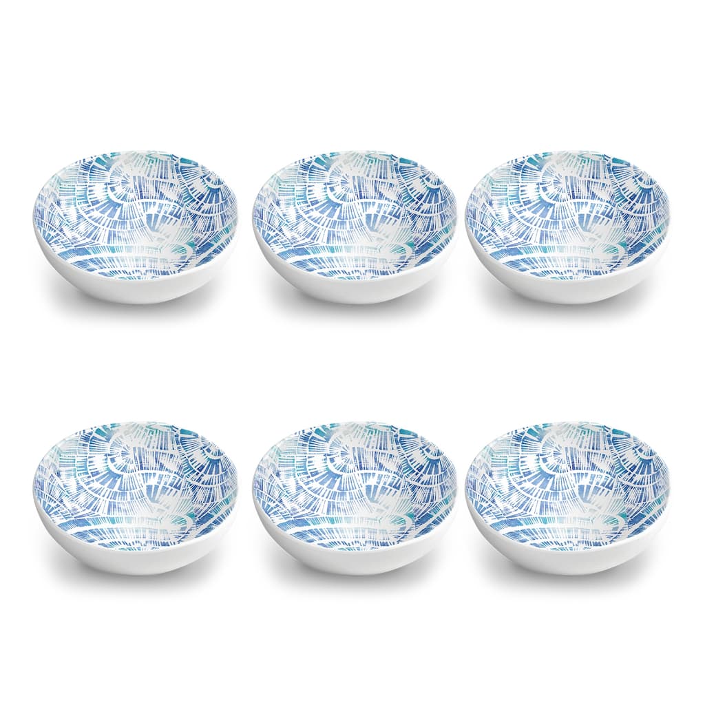 Abode Homewares by TarHong Coastal Scallops Bowl, 7"/ 34 oz. Set of 6