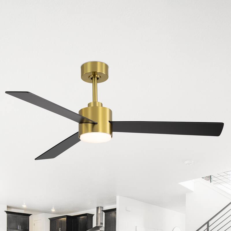52-inches 3-Blade Ceiling Fan With Remote Downrod