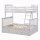 preview thumbnail 41 of 47, Twin Over Full Bunk Bed with Storage Drawers, Ladder, and Safety Guard Rails
