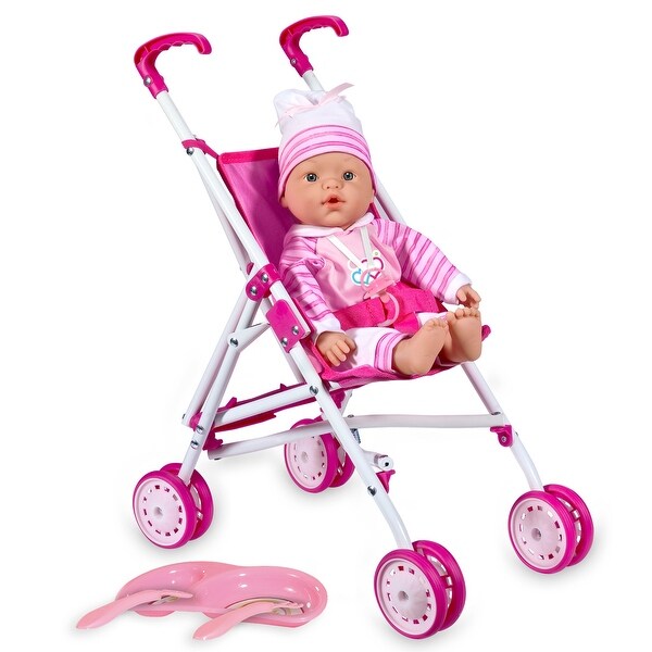 baby doll with a stroller