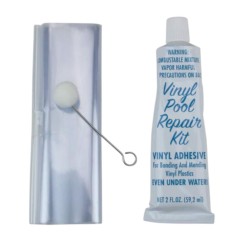6 Blue and White Multi-Use Repair Kit for Swimming Pools and Inflatables - 6"