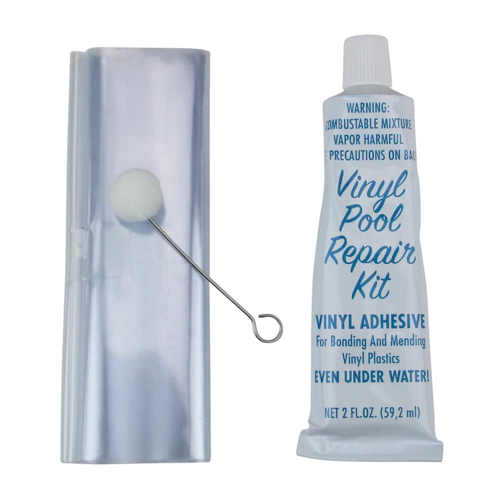 6 Blue and White Multi-Use Repair Kit for Swimming Pools and Inflatables - 6"