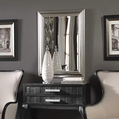 Uttermost Stuart 37" X 27" Silver Contemporary Gallery Style Vanity