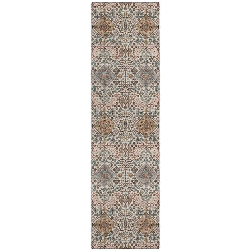 Machine Washable Indoor/ Outdoor Global Flory Chantille Rug