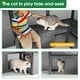 preview thumbnail 6 of 5, Deluxe Cat Cage Outdoor Wooden Cat Cage Enclosure For Walking Multiple Pets Seat and Sun Panel Kitten Cage - 108.7'', Gray