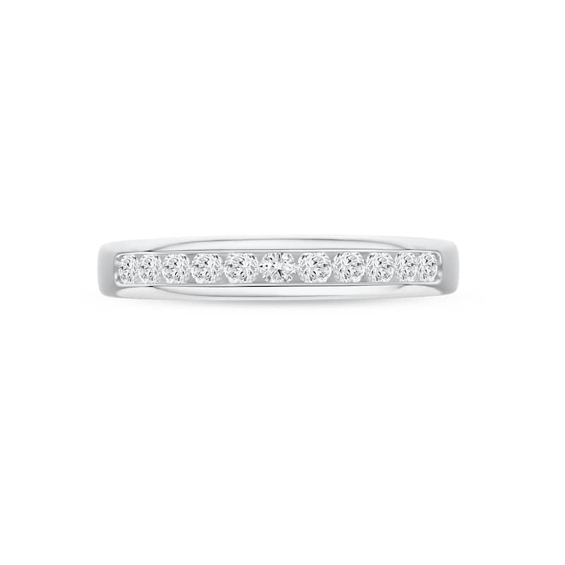 IGI Certified 1/4ct TDW Diamond Wedding Band in 14K White Gold for Women