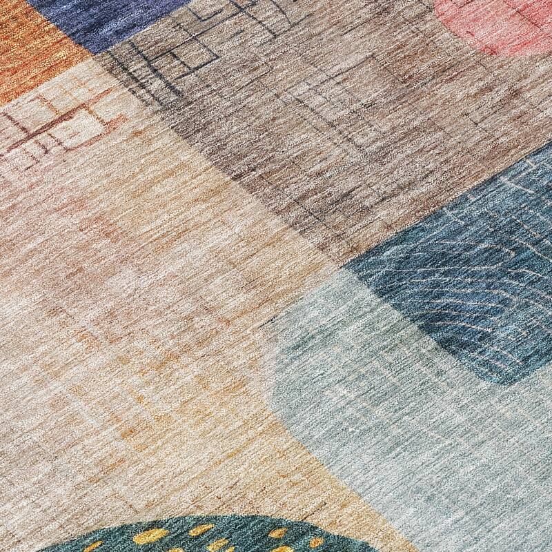 HomeRoots Geometric Transitional Rectangle Outdoor Rug